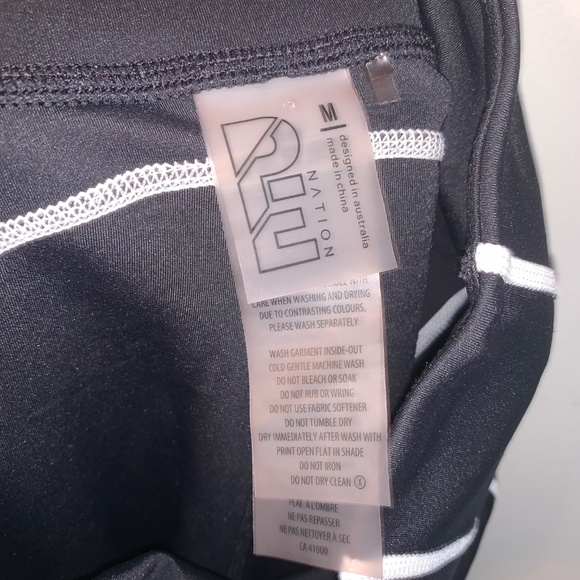 P.E Nation Direct Drive Leggings Black White M - Picture 7 of 12